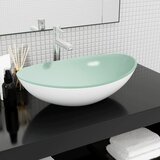 Umivaonik od kaljenog stakla 54,5 x 35 x 15,5 cm bijeli | shoptok.hr