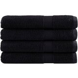 vidaXL Premium brisače 4 kos črna 80x200 cm 600 g/m2 100 % bombaž Cene