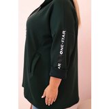 Kesi Włoski Women's butter-colored sweatshirt with decorative sleeves black | shoptok.hr