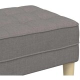  Klupa s jastukom Sivo-smeđa 113 x 57 x 39 cm tkanina | shoptok.hr
