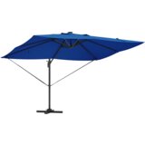  Kantilever Roma suncobran s LED svjetlima Azure plava 352x251x265 cm Aluminij | shoptok.hr