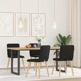 Maison Chic Jedilni stoli - Vzorci stoli 4 kosi črno blago A705, (22032735) | Shoptok.si