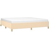  Okvir za krevet bez madraca krem 200x200 cm od tkanine | shoptok.hr
