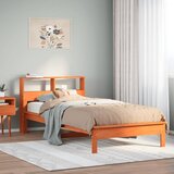 vidaXL Krevet s regalom za knjige bez madraca 90 x 190 cm od borovine Cijene