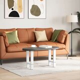  Noge za klubsko mizico bele barve 2 kosa 38 x (42-43) cm jeklo | Shoptok.si