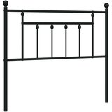  Kovinsko posteljno vzglavje črno 107 cm | Shoptok.si