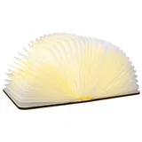 svijetlosmeđa velika LED stolna lampa u obliku knjige od javorovog drveta Booklight