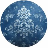  Okrugla fototapeta - Retro ornament in faded blues 180x180 | shoptok.hr