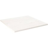vidaXL Mizna plošča bela 80x80x2,5 cm trdna borovina Cene
