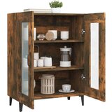  Komoda dimljeni hrast 69,5x34x90 cm inženirski les, (20654380) | Shoptok.si