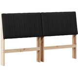  Tapecirani uzglavlje Crna 150 cm Čvrsto borovo drvo | shoptok.hr