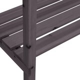 Stol za biljke s policom sivi 78x38x82,5 cm masivna jelovina | shoptok.hr