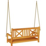 vidaXL Klop za swinging za 2 osebi 110x56x58 cm iz trdnega akacijevega lesa | Shoptok.si