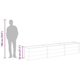  Povišena vrtna gredica 300 x 50 x 54 cm WPC siva | shoptok.hr