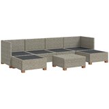  7 kom. Ratan set za opuštanje s jastučićima GENDT Kubu siva | shoptok.hr