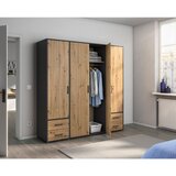Rauch Möbel omara s klasičnimi vrati, siva, hrast artisan | Shoptok.si