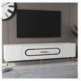 Hanah home TV komoda Dekop3, 150x48,2x29,6 cm, Bijelo-Srebrne boje | Eponuda.ba