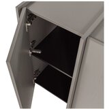 WOOOD Siva komoda v jesenovem dekorju 200x85x44 cm Brock – | Shoptok.si