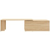 Klubska mizica sonoma hrast 150x50x35 cm iverna plošča, (20625423) | Shoptok.si