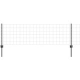 vidaXL Ograja za vrt Set 3 Siva Kovina 50 x 0.6 m | Shoptok.si
