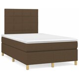  Krevet box spring s madracem tamnosmeđi 120 x 190 cm od tkanine | shoptok.hr