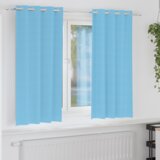 vidaXL Zavese z zavesami 2 pcs Svetlo modra 175 x 140 cm Poliester | Shoptok.si