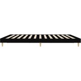  Okvir za krevet crni 200 x 200 cm konstruirano drvo | Eponuda.com