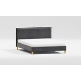 Ropez Tamno sivi tapecirani bračni krevet s podnicom 140x200 cm Tina – | shoptok.hr