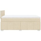  Krevet box spring s madracem krem 120 x 190 cm od tkanine | shoptok.hr