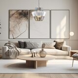  Luster na lancu DONNA 9xE14/40W/230V, prečnik 45 cm, mat hrom | Eponuda.com