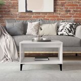  Stolić za kavu sjajni bijeli 60 x 50 x 40 cm konstruirano drvo | shoptok.hr