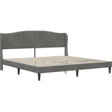  Krevetna konstrukcija Tamnosiva 180 x 200 cm Baršun | shoptok.hr