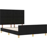  Postelja Črna 140x200 cm Tkanina, (22049827) | Shoptok.si