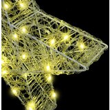 vidaXL 3D zvezda med 50 LED Toplo bela 55 x 53.5 x 10 cm Akril | Shoptok.si