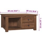  Stolić za kavu 68 x 68 x 33 cm od masivne tikovine | shoptok.hr