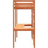  Okvir kreveta na kat bez madraca smeđi 75x190 cm od borovine | Shoptok.si