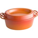 Le Creuset Lonec za pečenje Doufeu oval 32 cm - Opečno rdeča | Shoptok.si