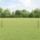 vidaXL Euro Ograda s 22 U Stupa Siva 0,4x50 m Čelik | shoptok.hr