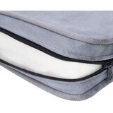 vidaXL Pasji kavč siv 57x34x36 cm iz pliša | Shoptok.si