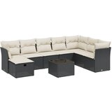  The Living Store Vrtna sedežna garnitura 9-delna z blazinami črn poli ratan - Vrtna Sedežna Garniture, (21453094) | Shoptok.si