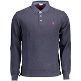 U.S. Polo Assn. US POLO BLUE MEN&#39;S LONG SLEEVED POLO SHIRT Cene