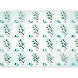  Foto tapeta - Mint nature - uniform pattern in floral motif with green leaves 196x140 | shoptok.hr