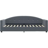 vidaXL Dnevni krevet s madracem tamnosivi 80 x 200 cm baršunasti | shoptok.hr