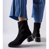 Gemre Black ankle boots with perforated upper Cavallo | Shoptok.si