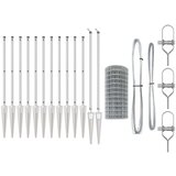 Euro Ograda s 13 šiljastih postova 1x25 m Galvanizirani čelik | shoptok.hr