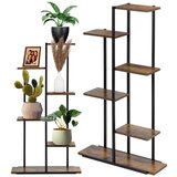  Crni metalni stalak za cvijeće 60 x 20 x 113 cm | shoptok.hr