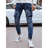 DStreet Spodnie męskie jeansowe bojówki niebieskie | Shoptok.si