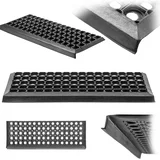 Gumijasta preproga za stopnice z odprtim robom 75 cm zunanja, (5000353974)