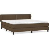  The Living Store Box spring postelja z vzmetnico temno rjava 160x200 cm blago - Box Spring Postelja, (21450126) | Shoptok.si