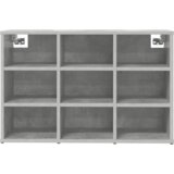 vidaXL Omara za čevlje Betonsko siva 52.5 x 30 x 50 cm Konstruiran les | Shoptok.si